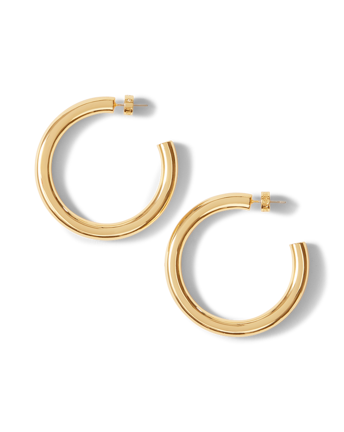 Veronica Beard Large Everyday Hoop Gold