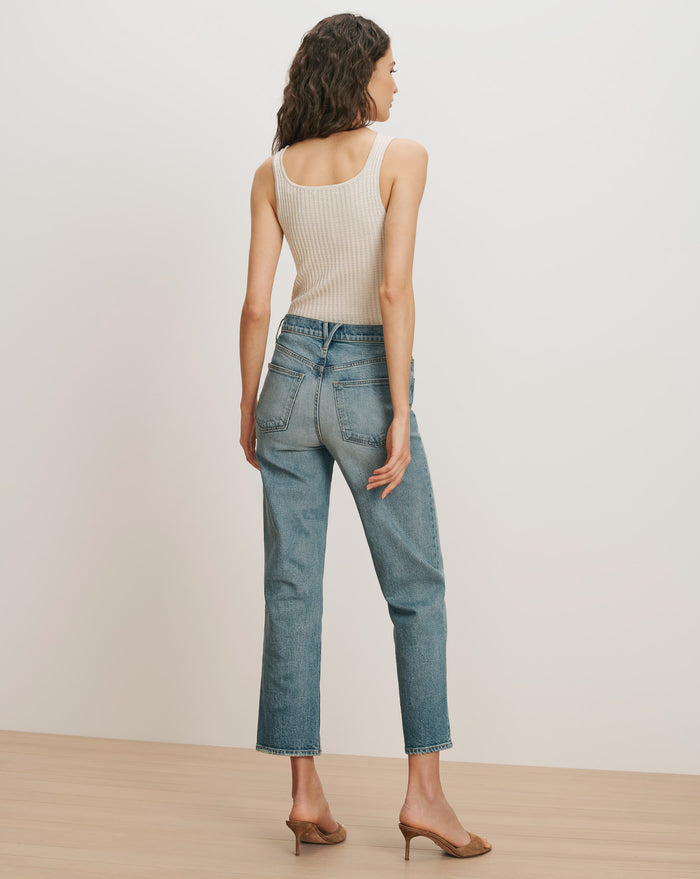 Veronica Beard Leah Straight-Leg Jean - Jaw Drop