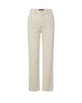 Veronica Beard Leah Straight-Leg Jean - Ecru