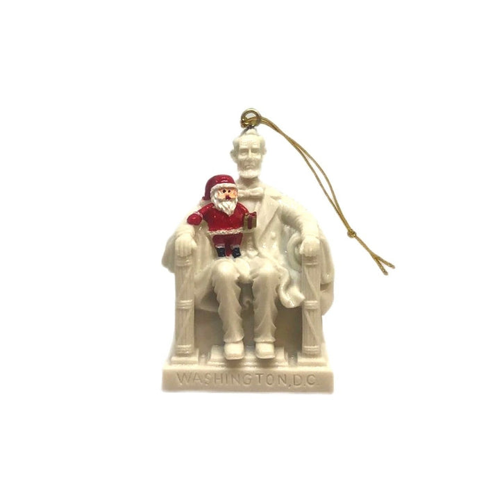 Lincoln and Santa Ornament