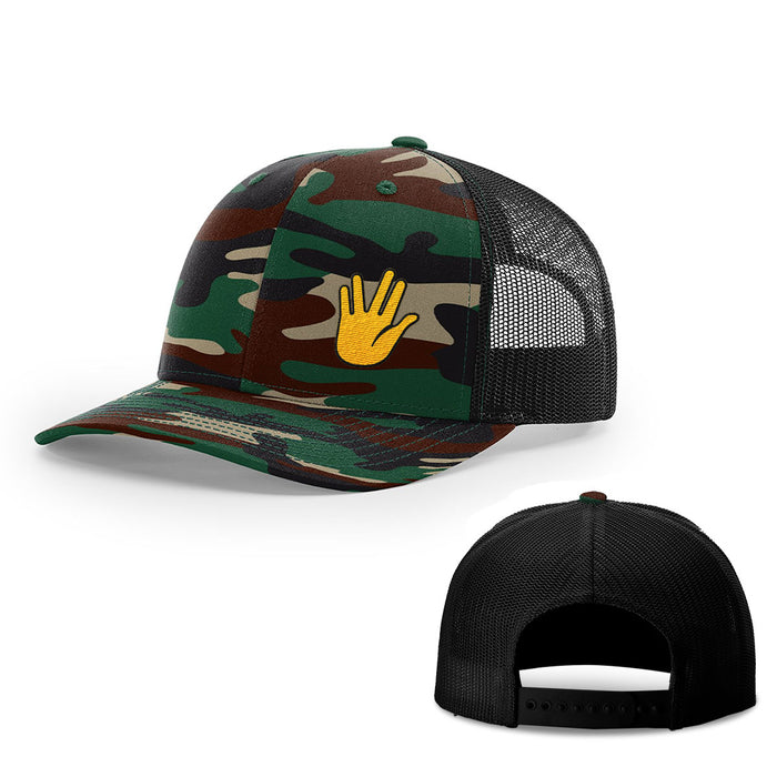 Snapback Trucker / Green Camo and Black / One Size