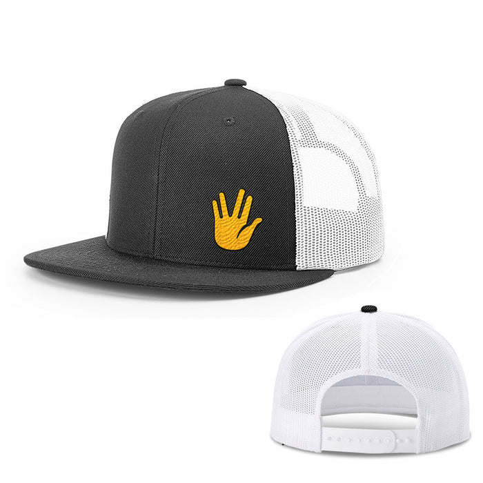 Snapback Flatbill / Black and White / One Size