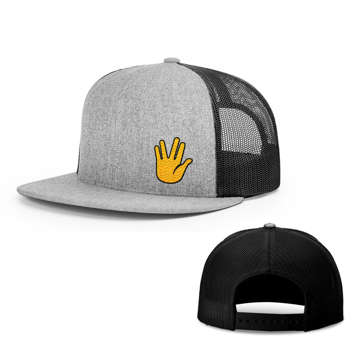 Snapback Flatbill / Heather and Black / One Size