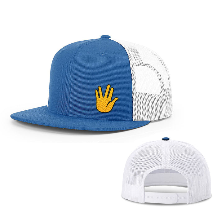 Snapback Flatbill / Royal Blue and White / One Size