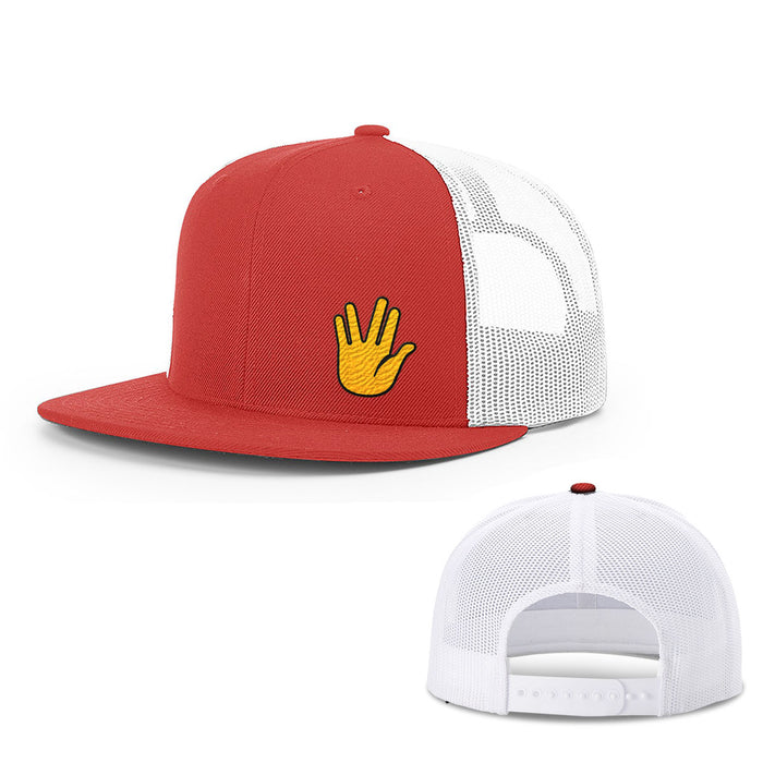 Snapback Flatbill / Red and White / One Size