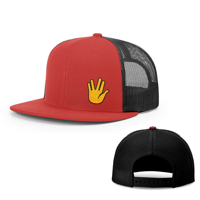 Snapback Flatbill / Red and Black / One Size
