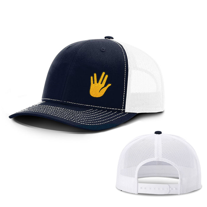 Snapback Trucker / Navy and White / One Size