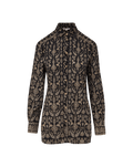 Veronica Beard Lloyd Paisley Button-Down Shirt - Black Multi