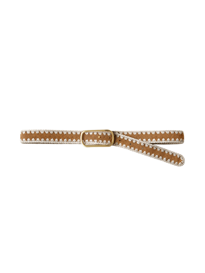 Loop Suede Whipstitch Belt