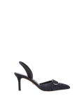 Veronica Beard Loralyn Slingback Buckle Heel - Navy