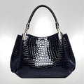 Lusso Milano - Krokodiltaschen Schultertasche