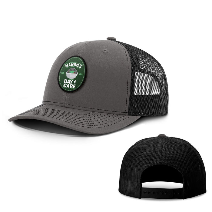 Mando's DayCare Patch Hats - BustedTees.com