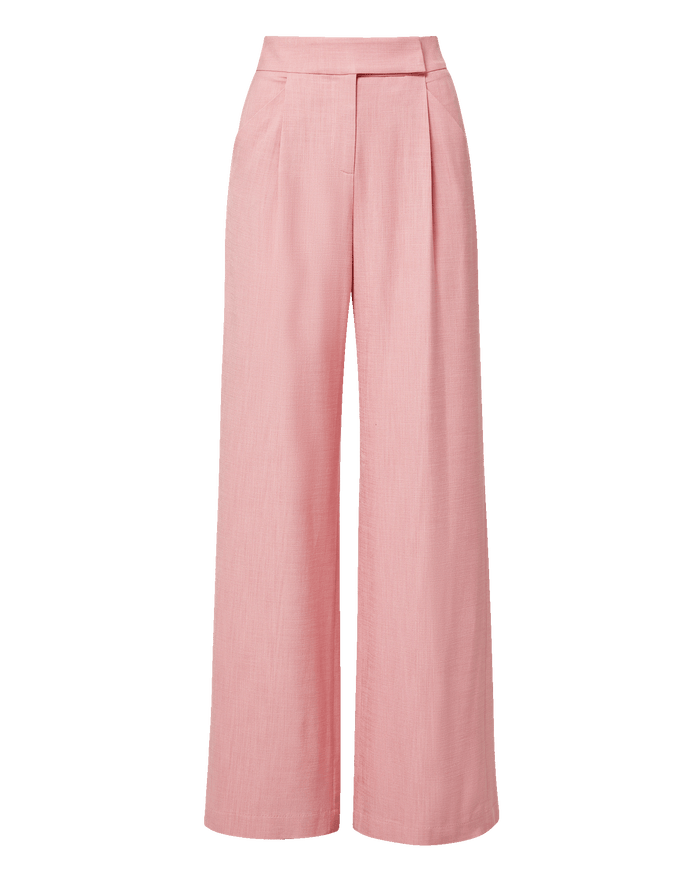Veronica Beard Marbeau Wide-Leg Pant - Petal