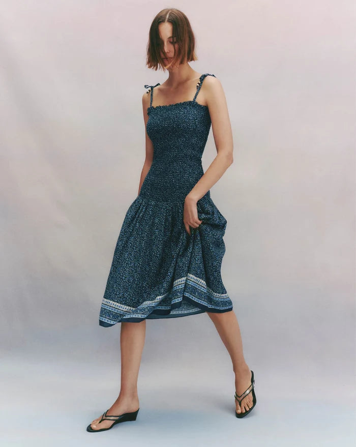 Marietta Smocked Midi Dress