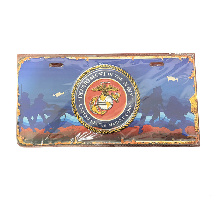 Marine Corps Decorative License Plate