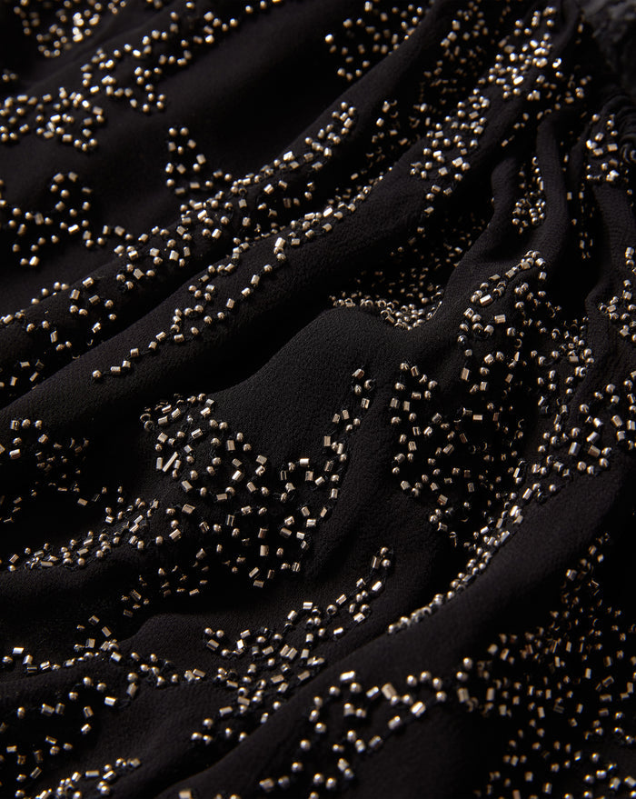 Veronica Beard Marlena Beaded Blouse - Black