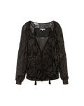 Veronica Beard Marlena Beaded Blouse - Black