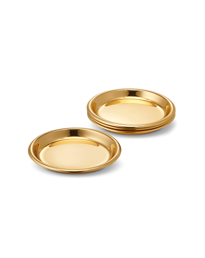 Veronica Beard Marzia Gold Coaster Set Gold