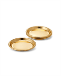 Veronica Beard Marzia Gold Coaster Set Gold