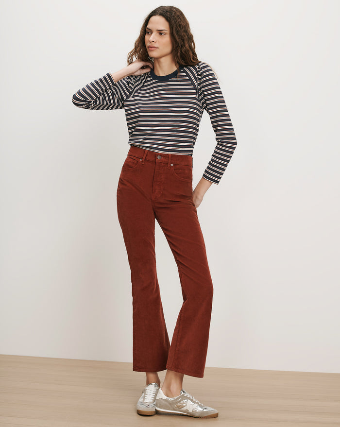 Veronica Beard Brown corduroy flare pants
