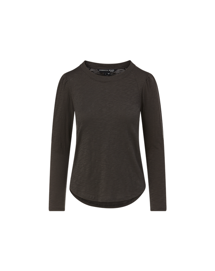Veronica Beard Mason Baseball T-Shirt - Charcoal
