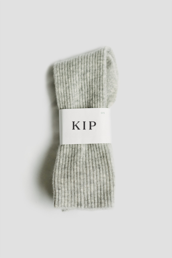 Merino Cashmere Sleep Socks in Dove Grey