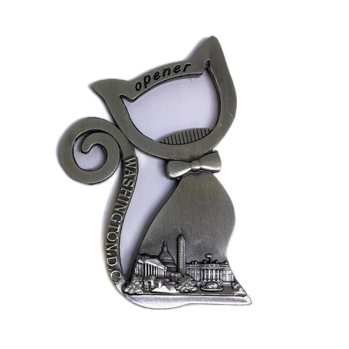 Metal Cat Magnetic Bottle Opener