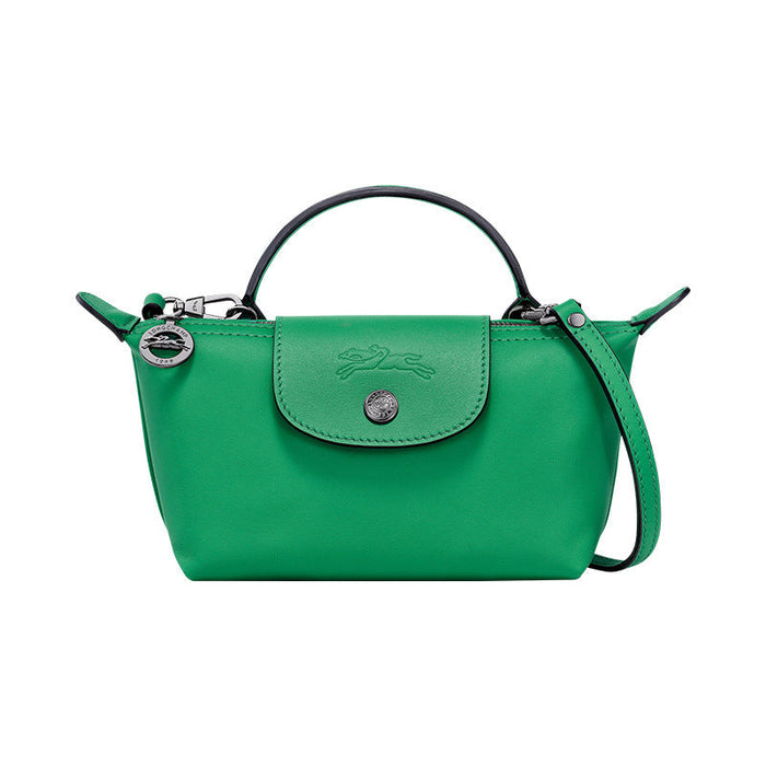 Mini-Leder Longchamp Tasche - Grün