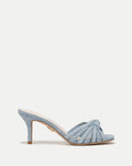 Veronica Beard Misa Denim Knot-Front Sandal - Jeans