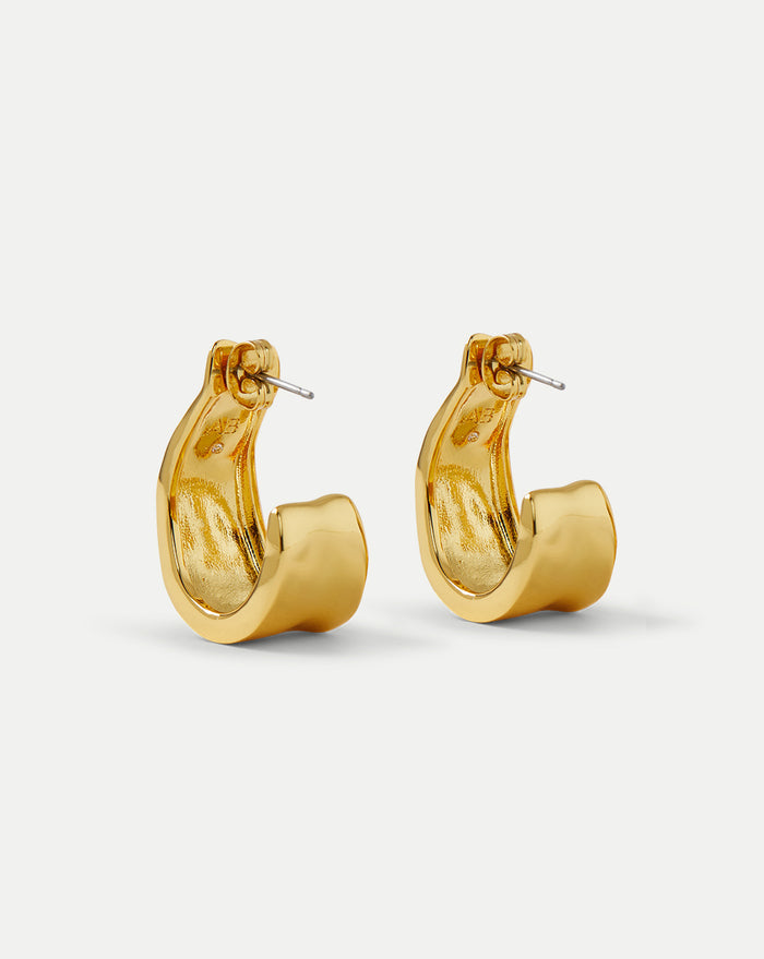 Veronica Beard Molten Gold Ribbon Hoop