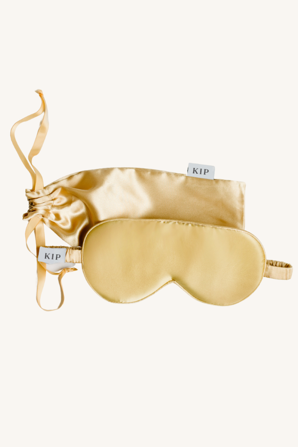 Mulberry Silk Sleep Mask in Gold