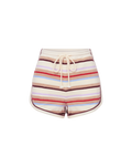 Veronica Beard Mulberry Striped Shorts Stone Khaki Multi