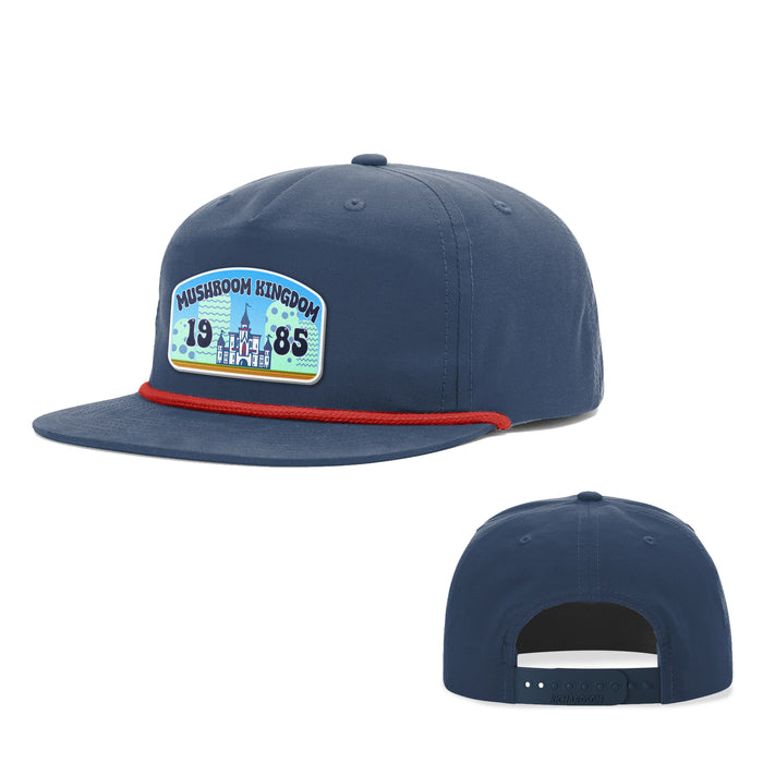Snapback Rope Flatbill / Navy and Red / One Size