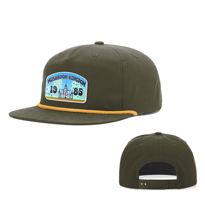 Snapback Rope Flatbill / Loden and Gold / One Size