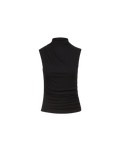 Veronica Beard Mylie Mock-Neck Tank Top - Black