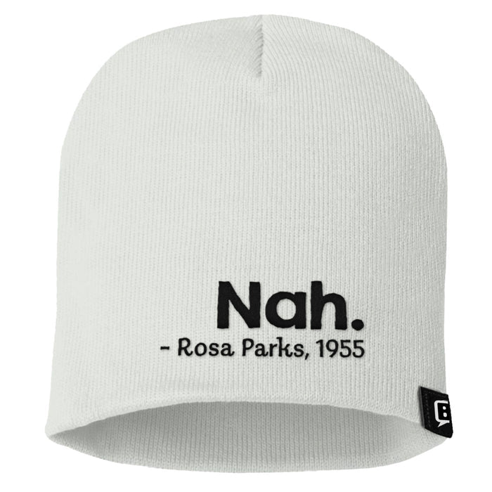 Uncuffed Beanies / White / One Size