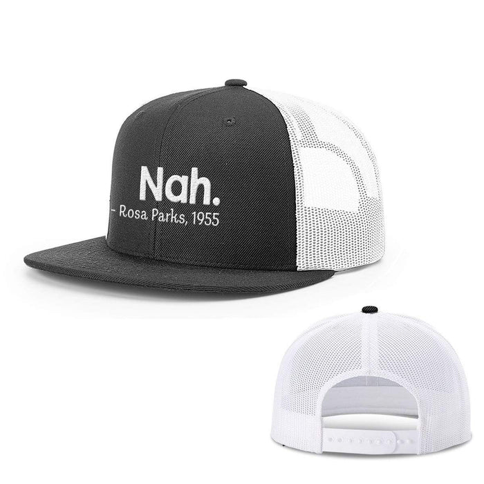 Snapback Flatbill / Black and White / One Size
