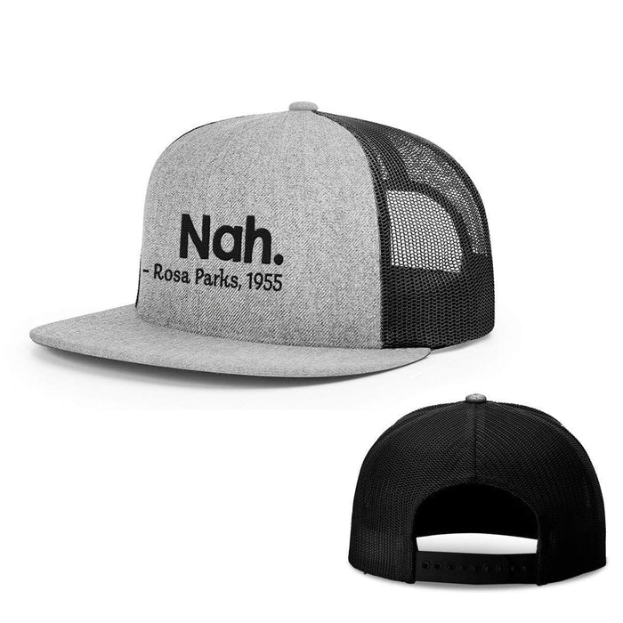 Snapback Flatbill / Heather and Black / One Size