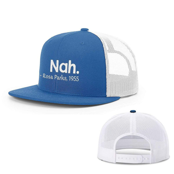 Snapback Flatbill / Royal Blue and White / One Size