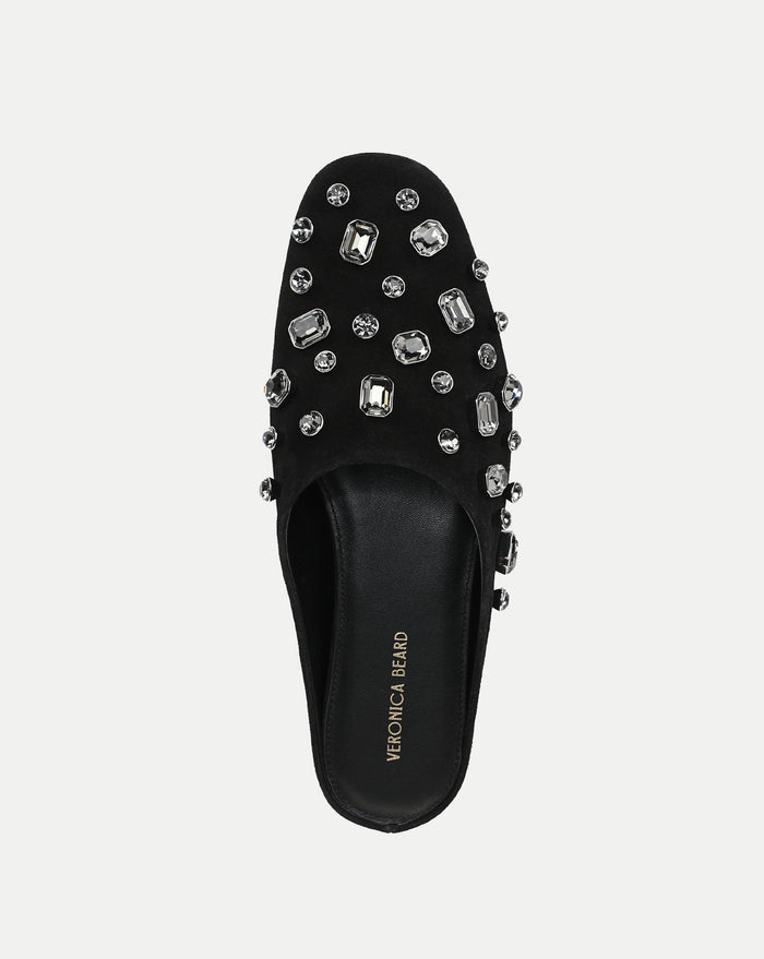 Veronica Beard Narcisa Embellished Mule - Black