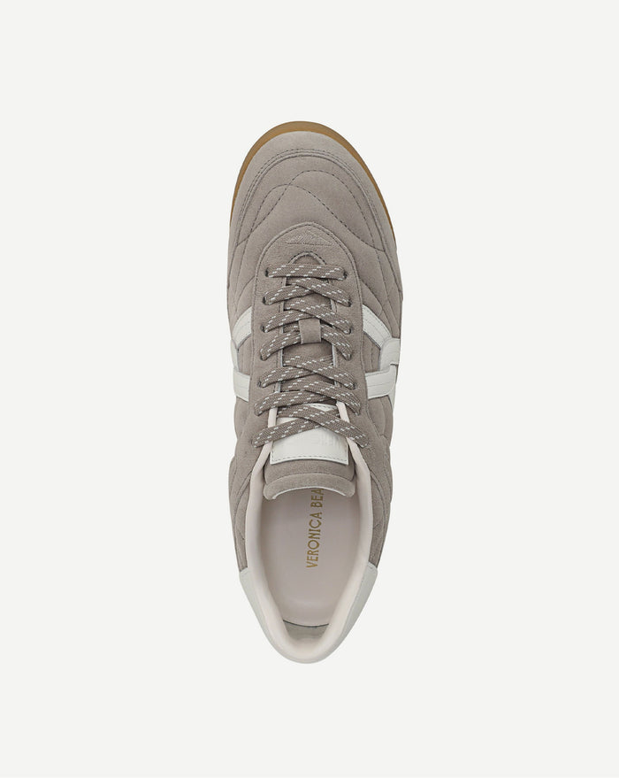 Veronica Beard Natalia Suede Sneaker - Cobblestone