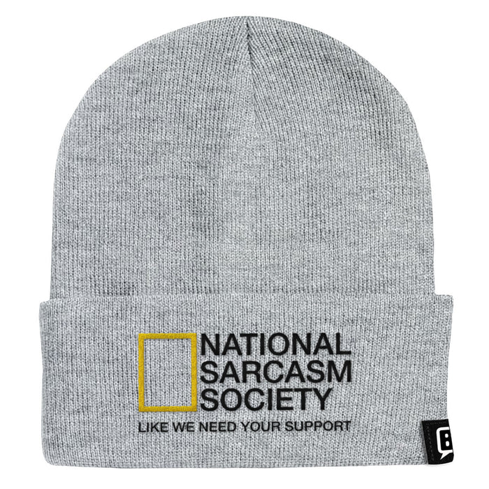 National Sarcasm Society Beanies - BustedTees.com