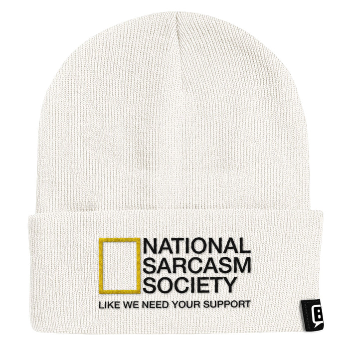 National Sarcasm Society Beanies - BustedTees.com