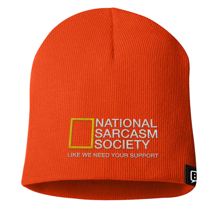 National Sarcasm Society Beanies - BustedTees.com