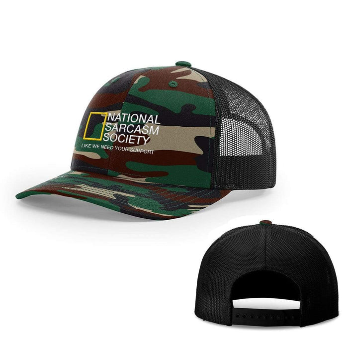 Snapback Trucker / Green Camo and Black / One Size