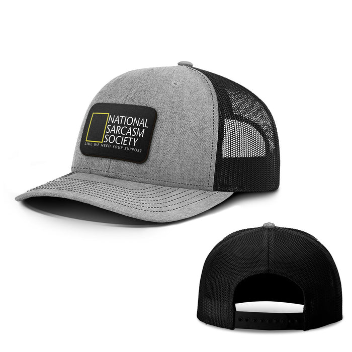 National Sarcasm Society Patch Hats - BustedTees.com