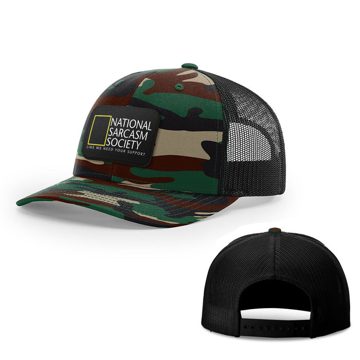 Snapback Trucker / Green Camo and Black / One Size