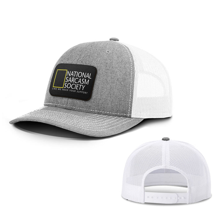 National Sarcasm Society Patch Hats - BustedTees.com