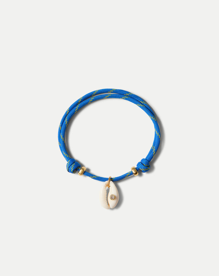 Veronica Beard Niley Cowrie Shell Anklet - Blue