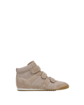 Veronica Beard Nima High-Top Velcro Sneaker - Sand